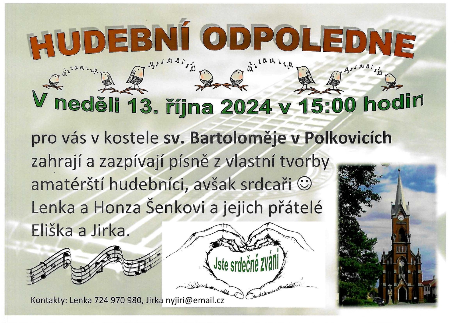 Hudební odpoledne v kostele 2024